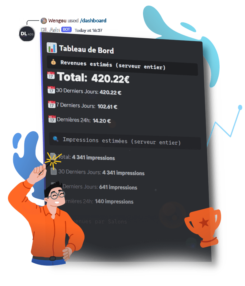 Illustration revenus bot DL Ads